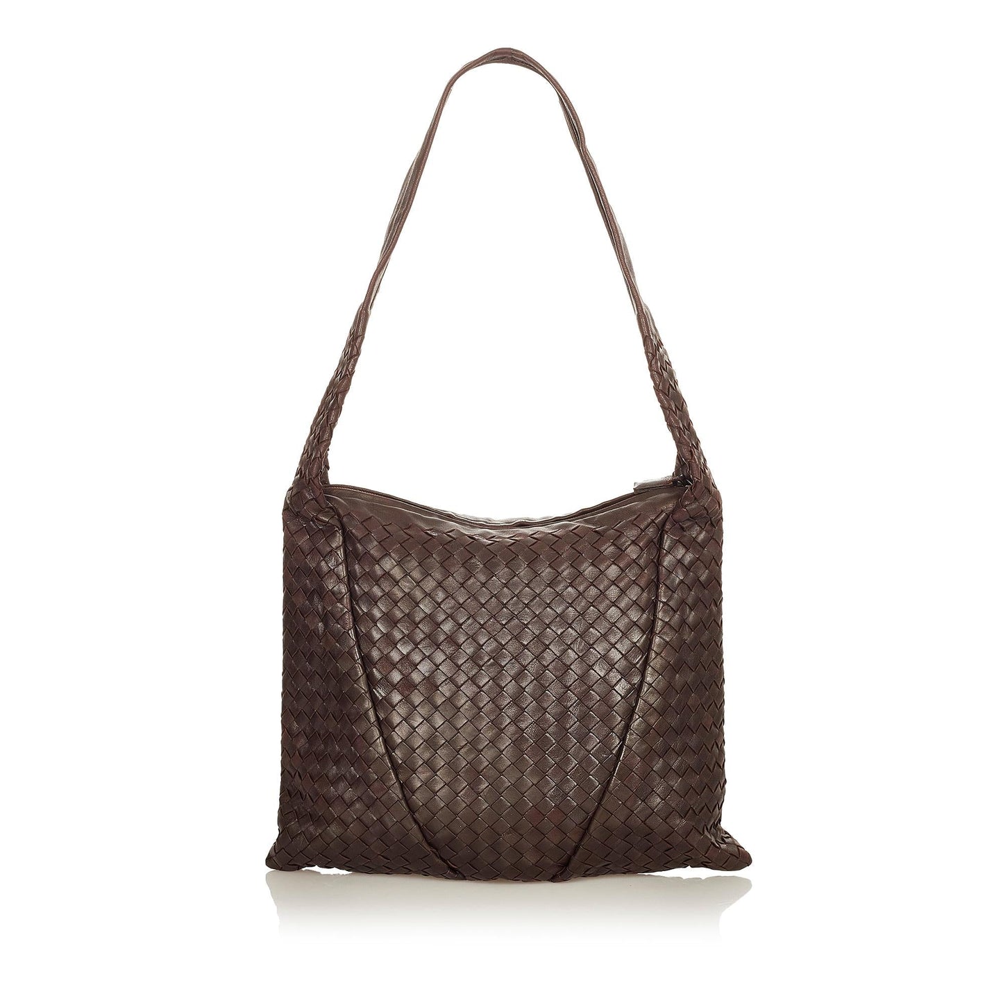 Bottega Veneta Intrecciato Leather Shoulder Bag (SHG-24879)