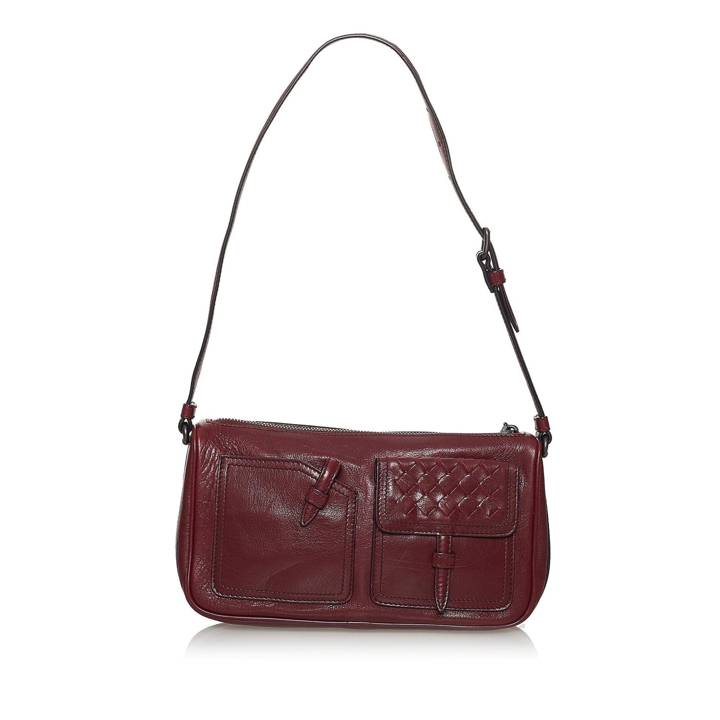 Bottega Veneta Intrecciato Leather Shoulder Bag (SHG-30920)