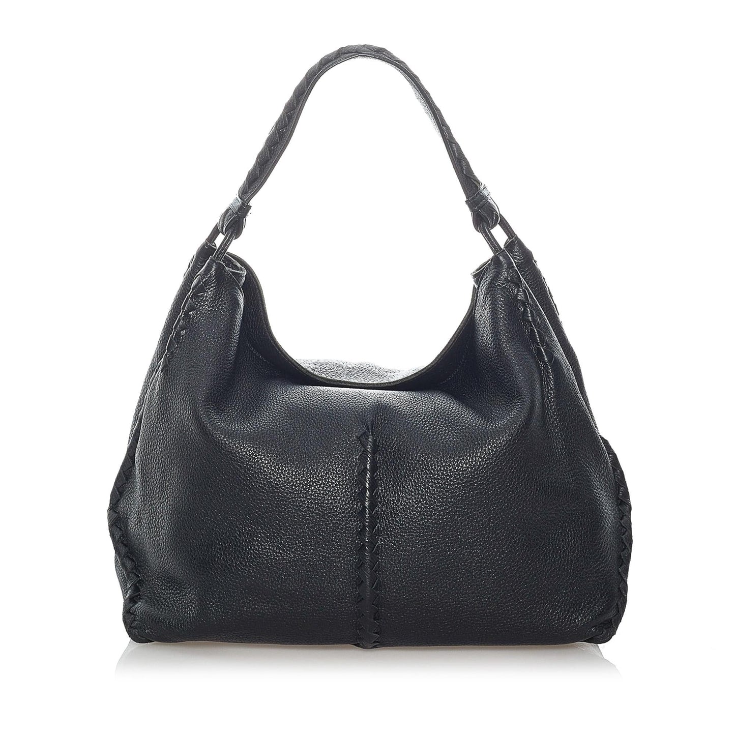 Bottega Veneta Intrecciato Leather Shoulder Bag (SHG-31357)