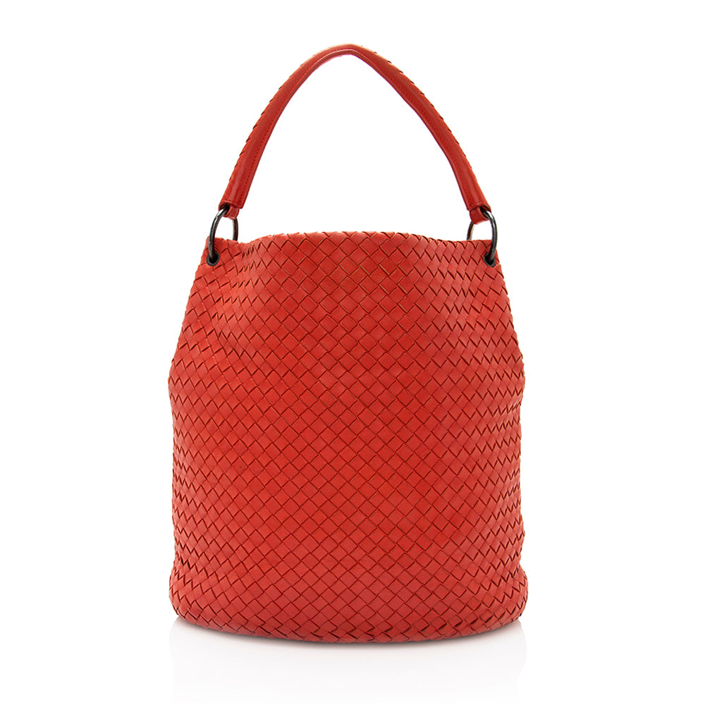 Bottega Veneta Intrecciato Nappa Bucket Bag - FINAL SALE (SHF-20109)