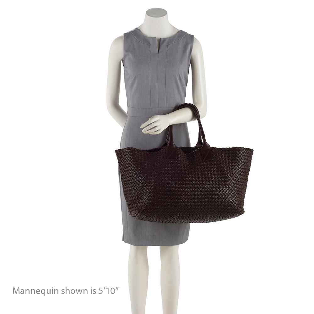 Bottega Veneta Intrecciato Nappa Cabat Tote (SHF-15605)