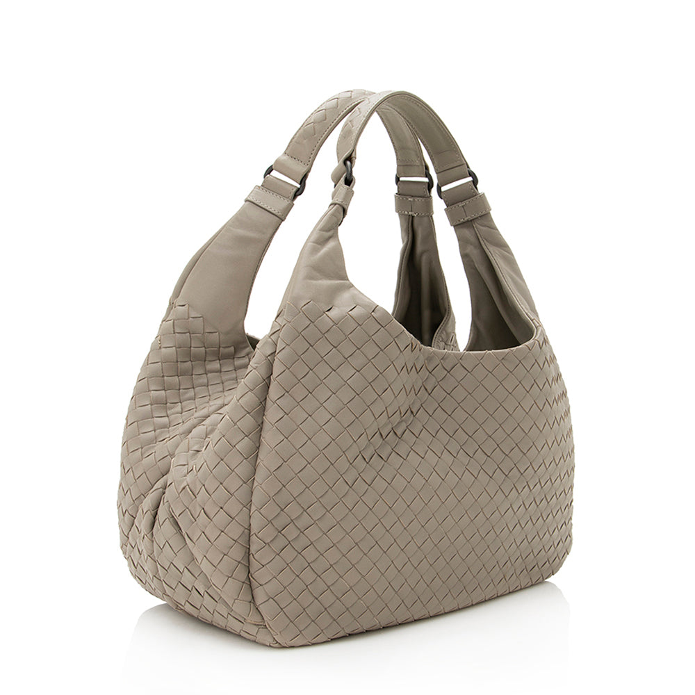 Bottega Veneta Intrecciato Nappa Campana Small Shoulder Bag  - FINAL SALE (SHF-19466)