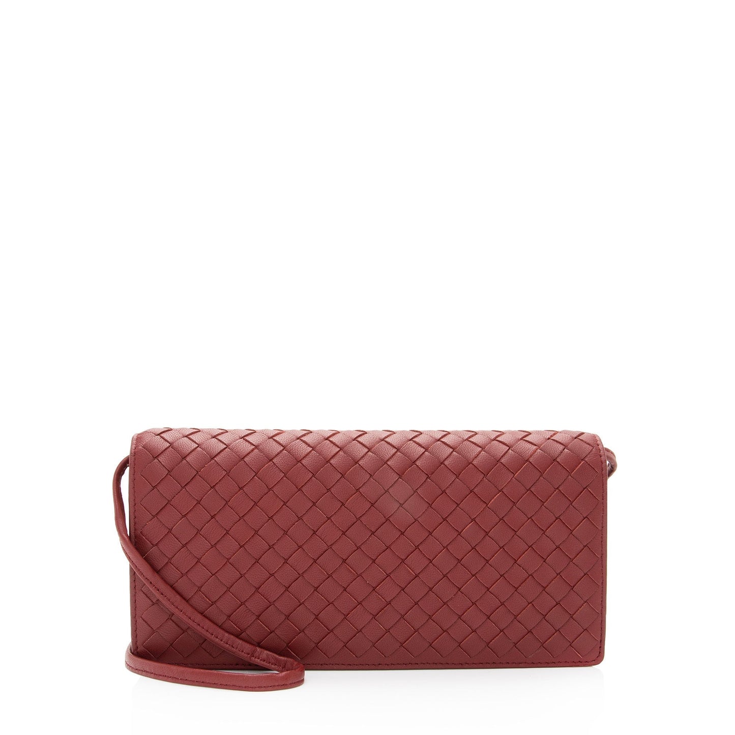 Bottega Veneta Intrecciato Nappa Flap Clutch (SHF-tEWJJp)