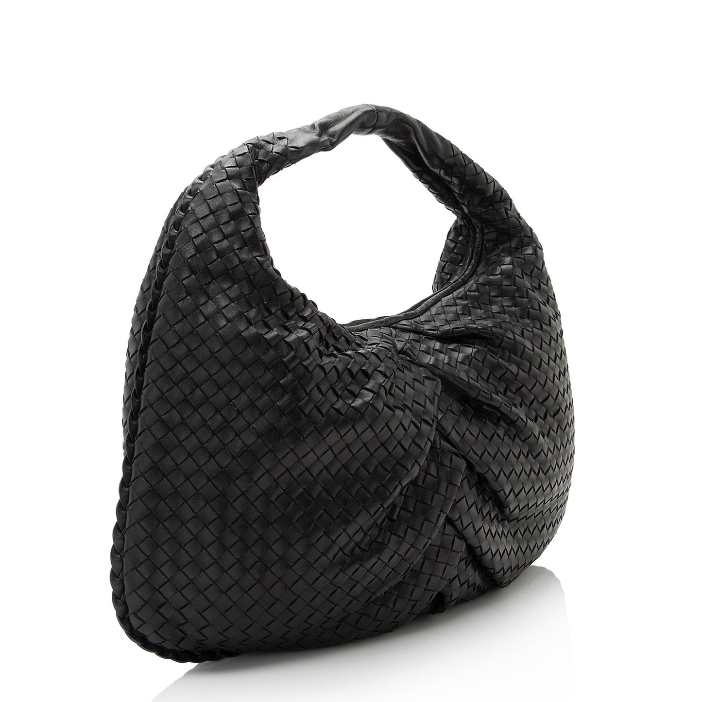 Bottega Veneta Intrecciato Nappa Pleated Large Hobo (SHF-22500)