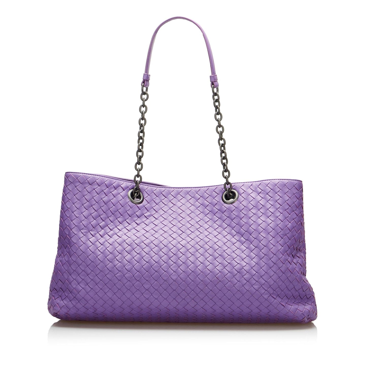 Bottega Veneta Medium Intrecciato Double Chain Tote (SHG-HYch9e)