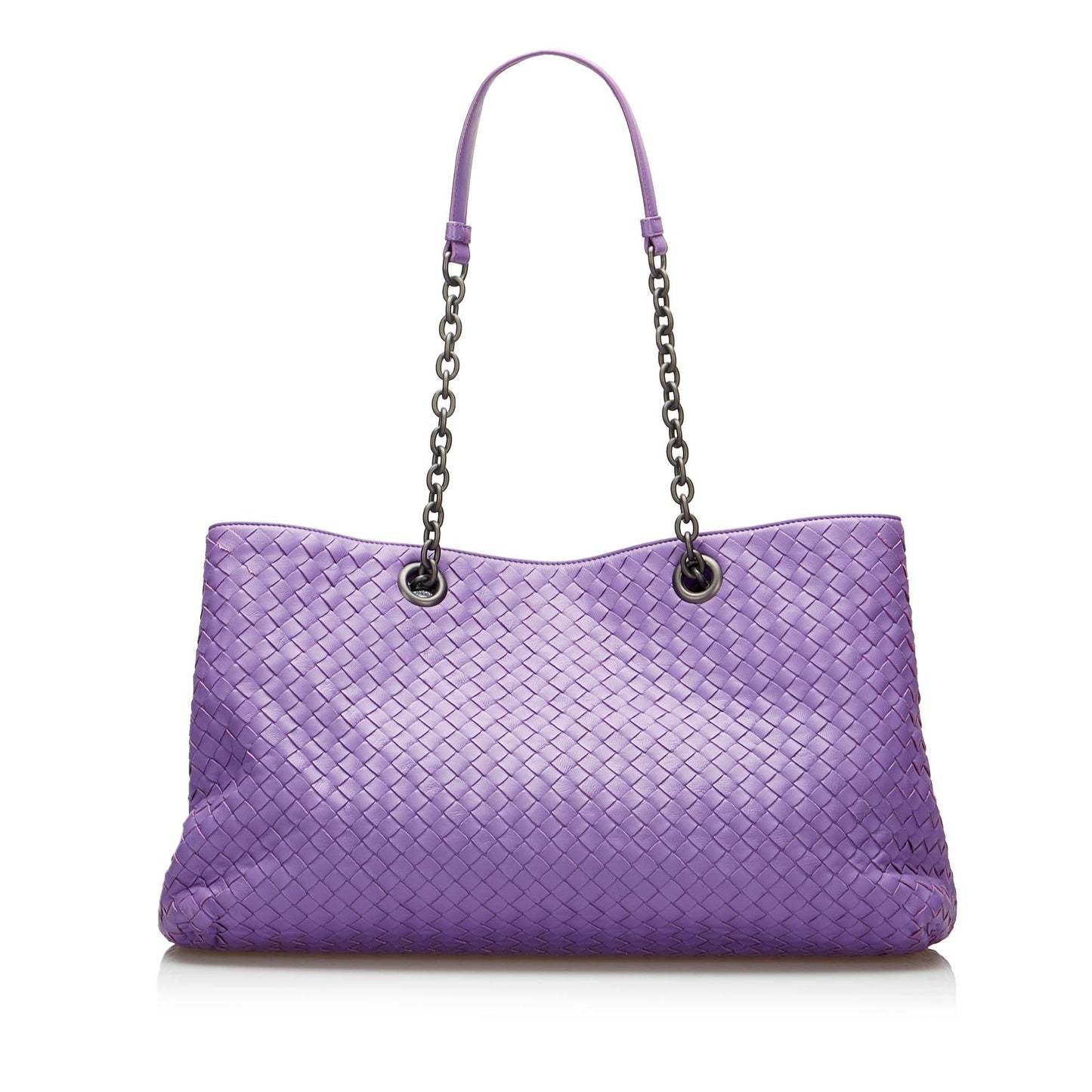 Bottega Veneta Medium Intrecciato Double Chain Tote (SHG-HYch9e)