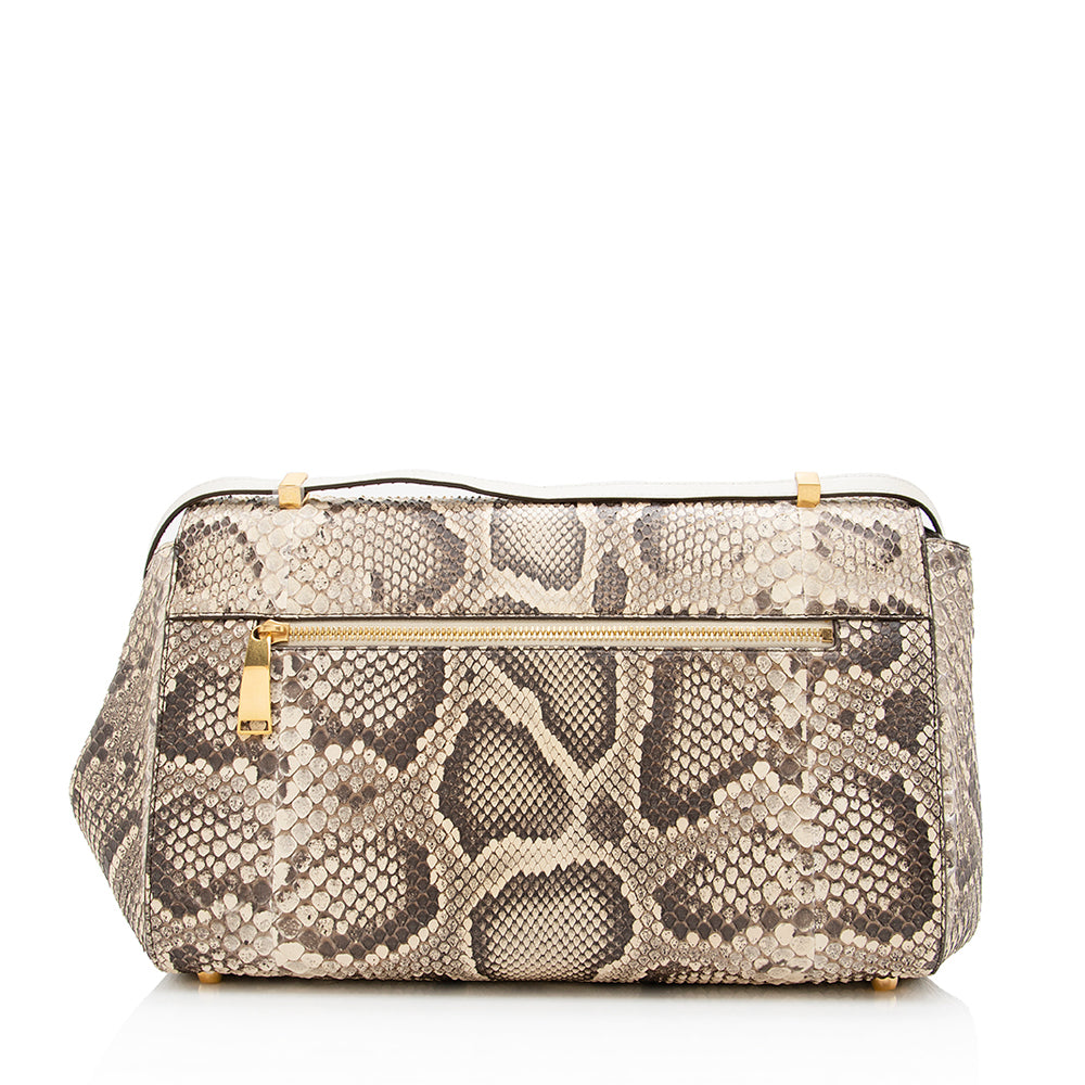 Bottega Veneta Python Angle Shoulder Bag (SHF-19145)