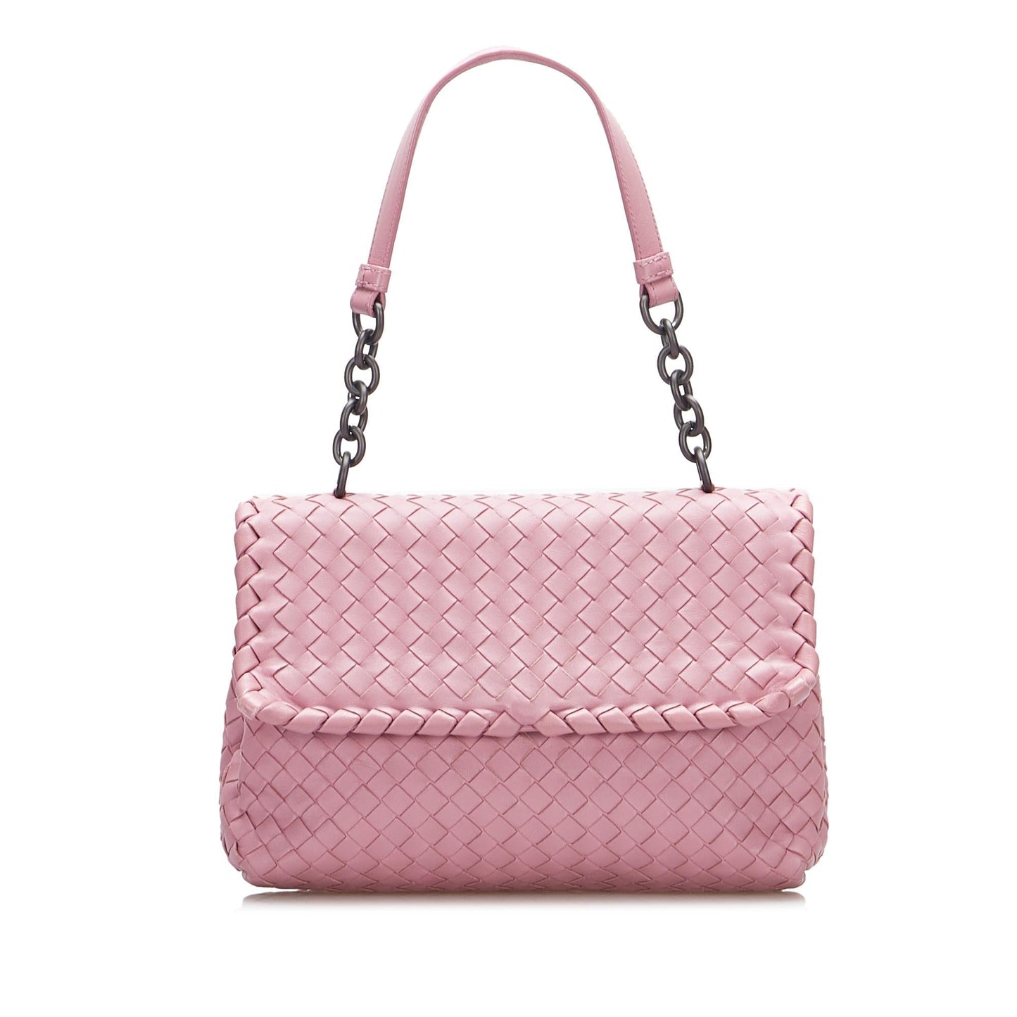 Bottega Veneta Small Intrecciato Olympia Shoulder Bag (SHG-wrULzG)