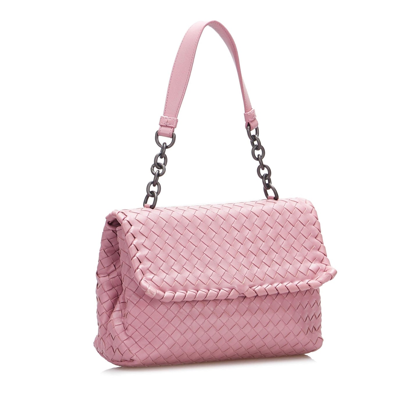 Bottega Veneta Small Intrecciato Olympia Shoulder Bag (SHG-wrULzG)