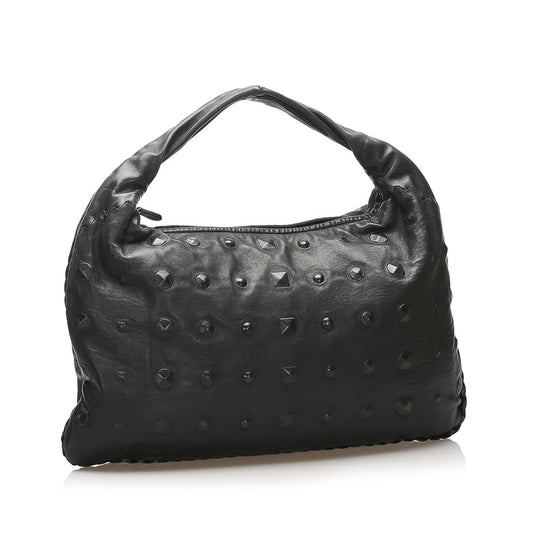 Bottega Veneta Studded Leather Hobo Bag (SHG-22738)