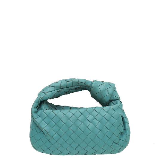 Bottega Veneta Teal Intrecciato Nappa Jodie Bag