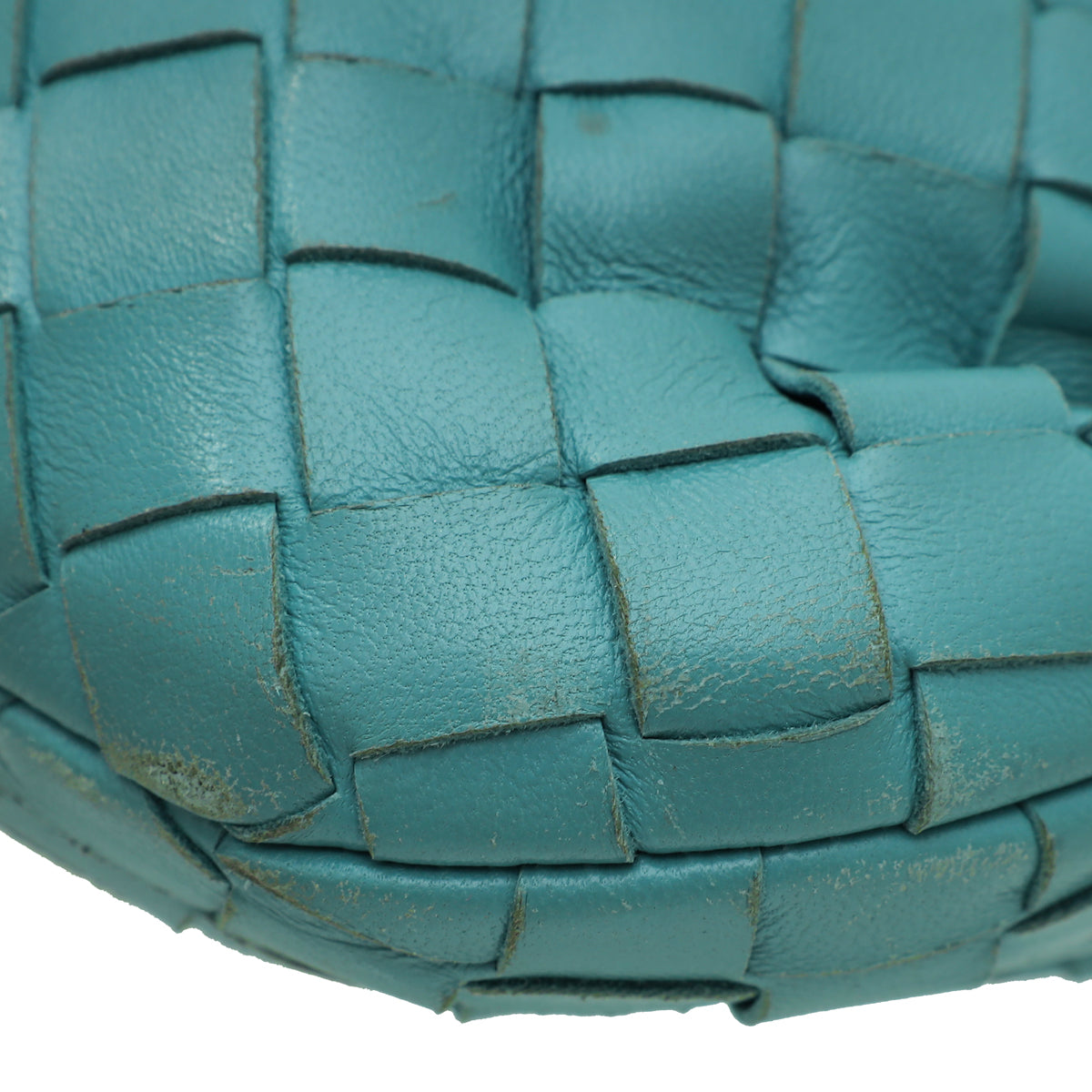 Bottega Veneta Teal Intrecciato Nappa Jodie Bag