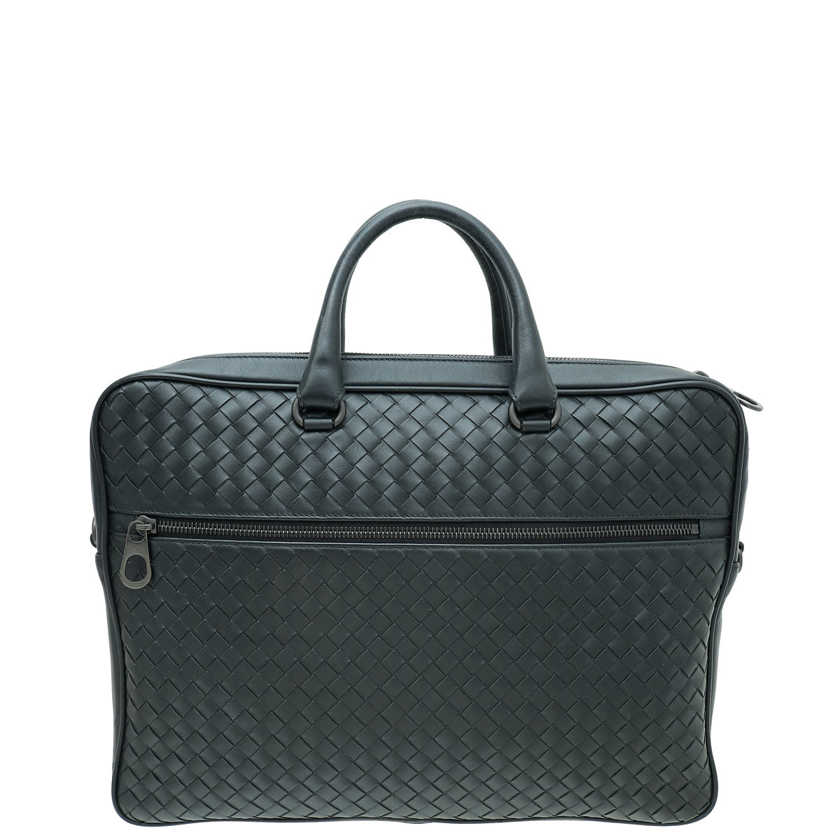 Bottega Veneta Black Intrecciato Briefcase