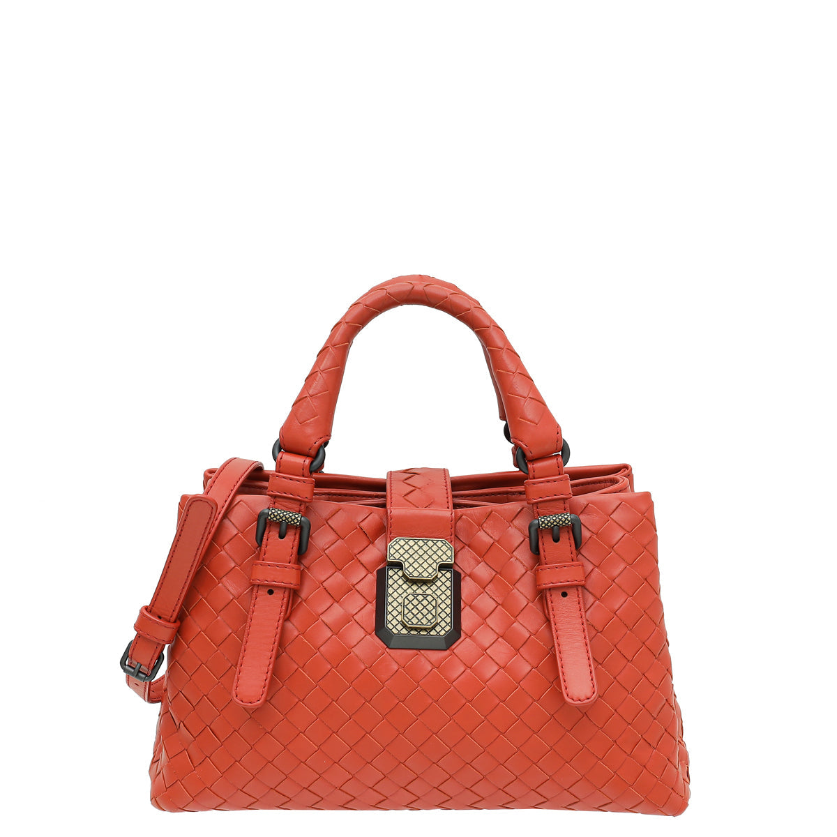 Bottega Veneta Coral Intrecciato Nappa Roma Mini Bag