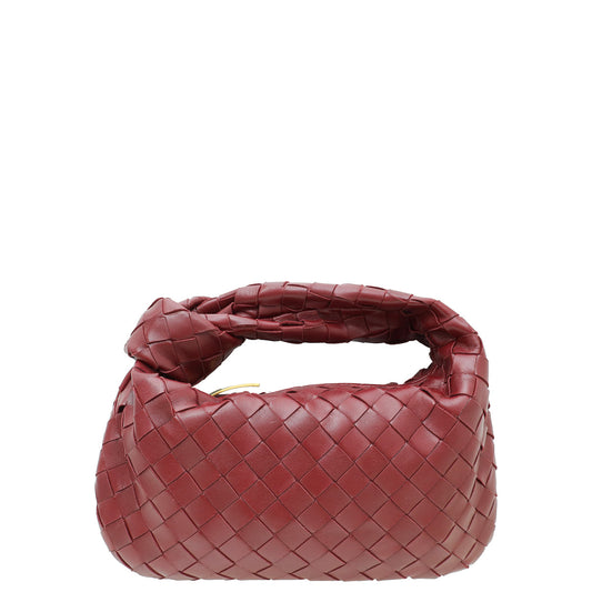 Bottega Veneta Burgundy Intrecciato Nappa Jodie Mini Bag