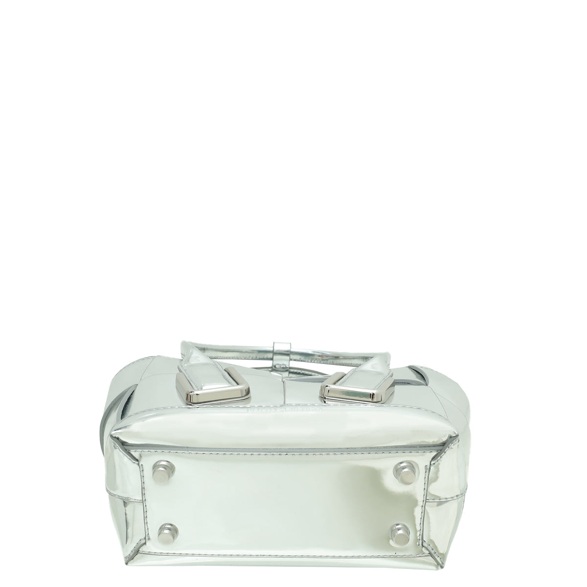 Bottega Veneta Metallic Silver Mini Arco Bag