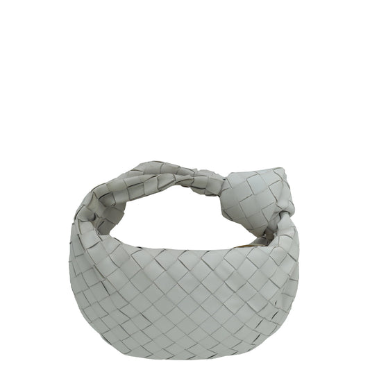 Bottega Veneta Chalk Intrecciato Nappa Jodie Mini Bag