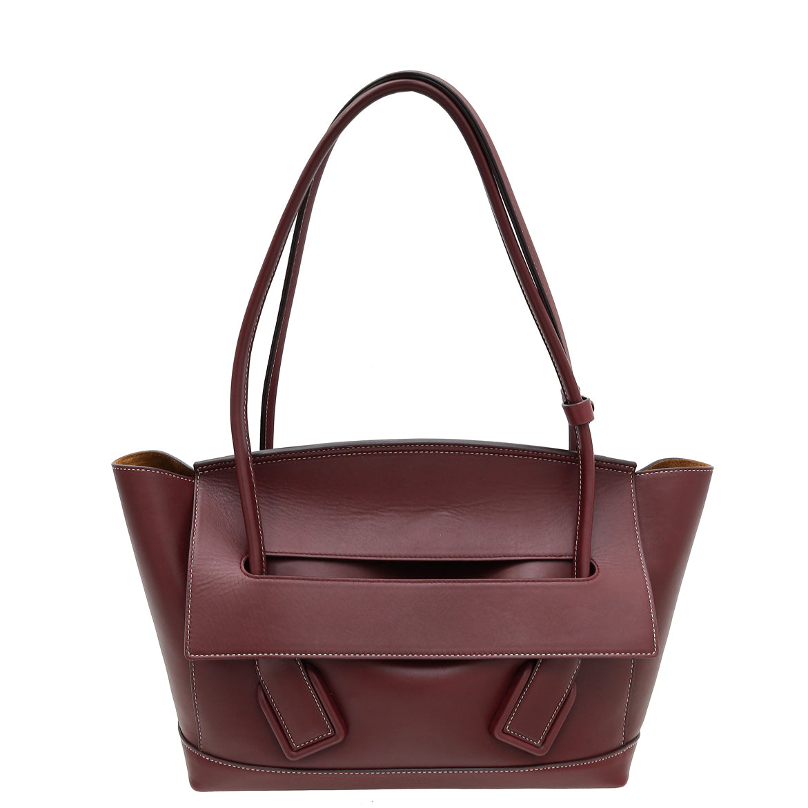 Bottega Veneta Burgundy French Arco Medium Bag