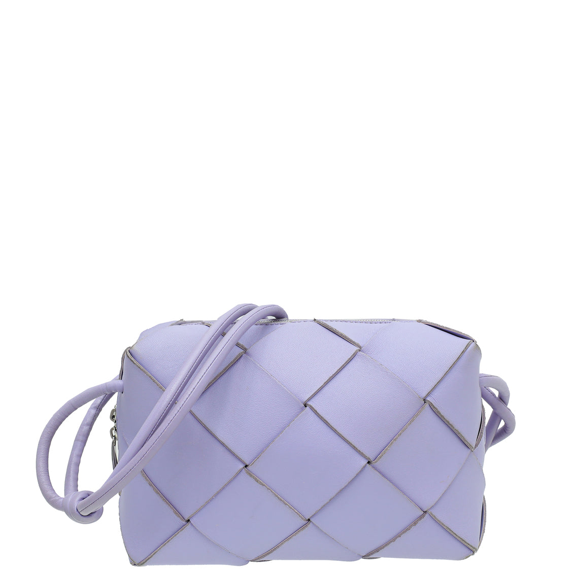 Bottega Veneta Lilac Intrecciato Nappa Cassette Camera Small Bag