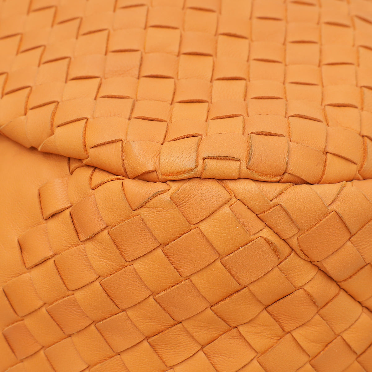 Bottega Veneta Brownish Orange Intrecciato Nappa Hobo Large Bag