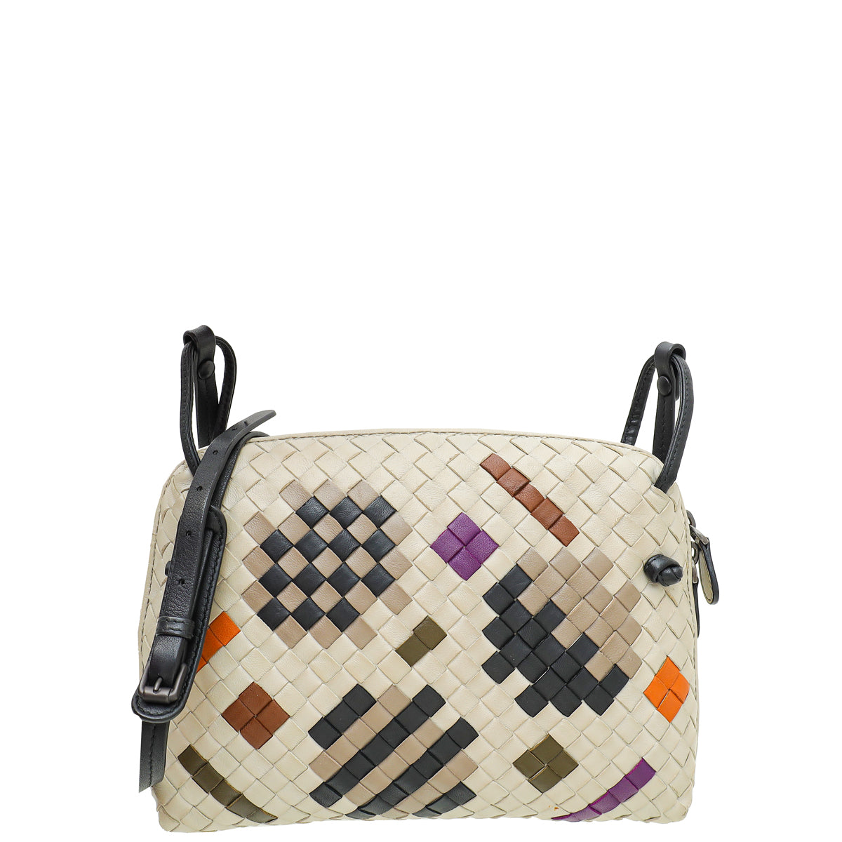 Bottega Veneta Multicolor Intrecciato Nappa Nodini Crossbody Bag