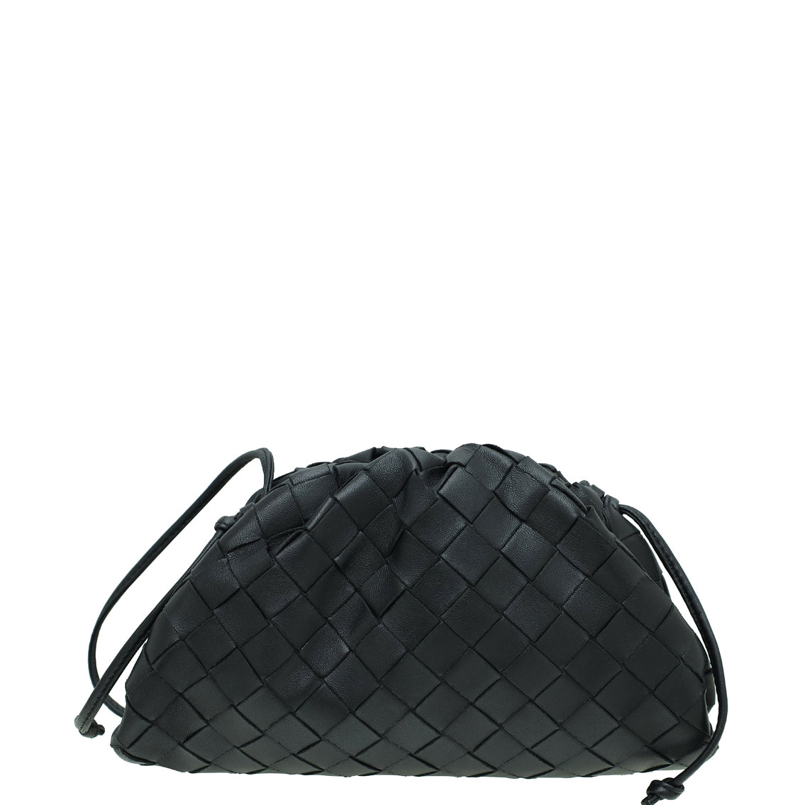 Bottega Veneta Black Intrecciato Nappa Mini Pouch Bag