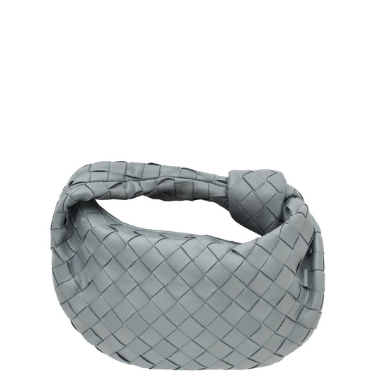 Bottega Veneta Grey Intrecciato Nappa Mini Jodie Bag