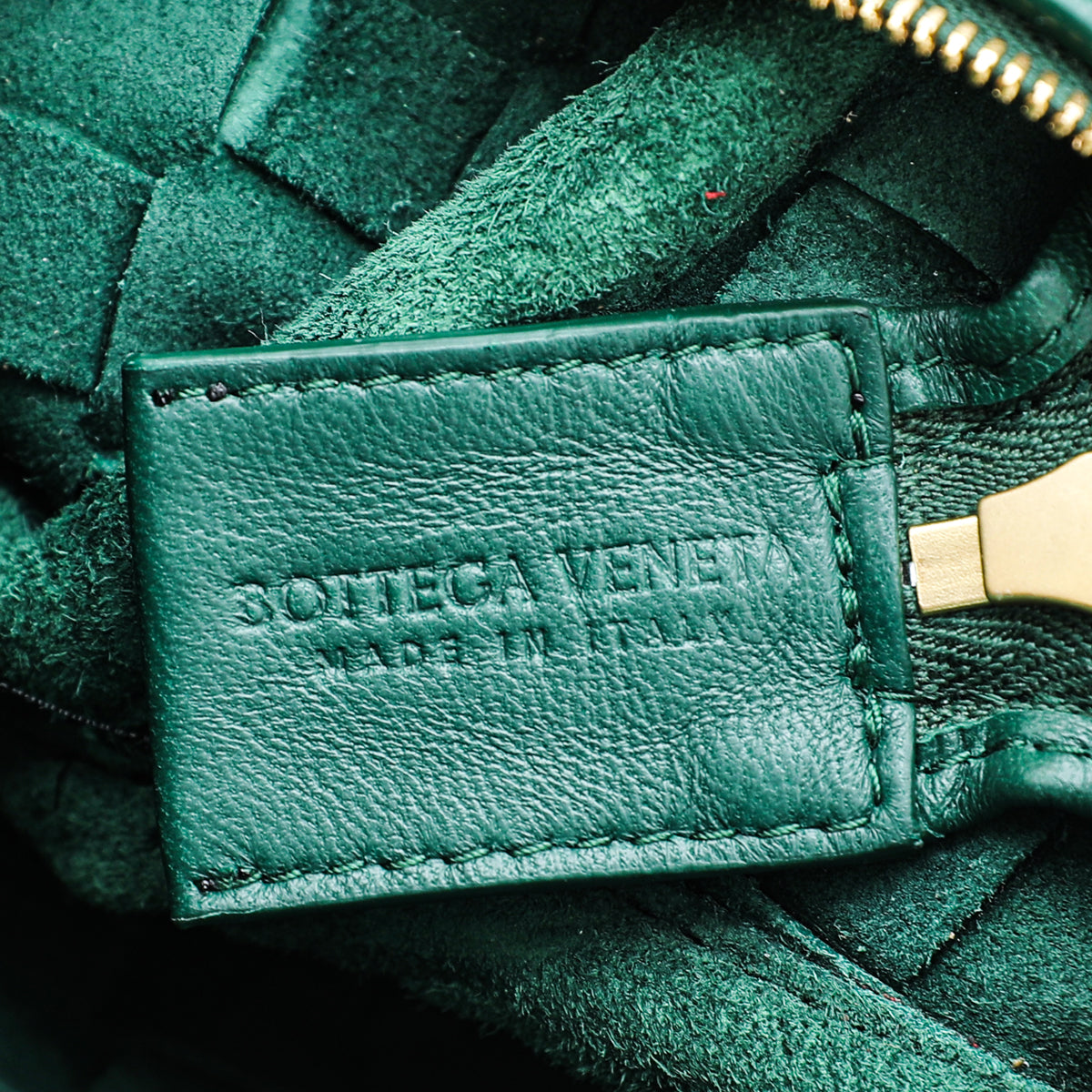 Bottega Veneta Raintree Green Loop Camera Medium Bag