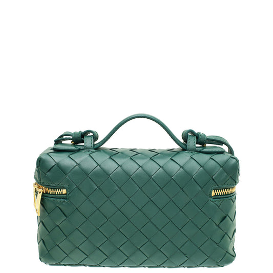 Bottega Veneta Emerald Green Vanity Case on Strap