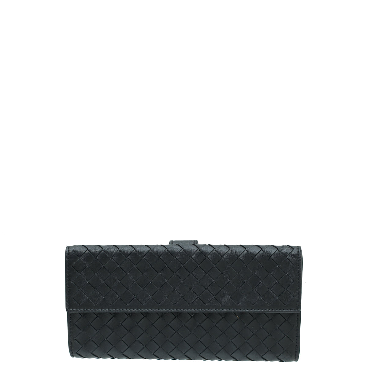 Bottega Veneta Black Intrecciato Nappa French Wallet