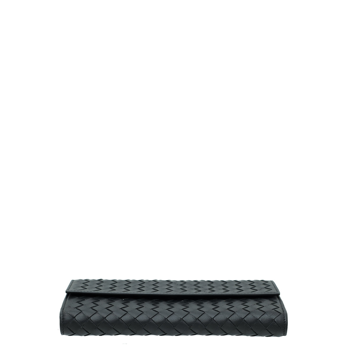 Bottega Veneta Black Intrecciato Nappa French Wallet