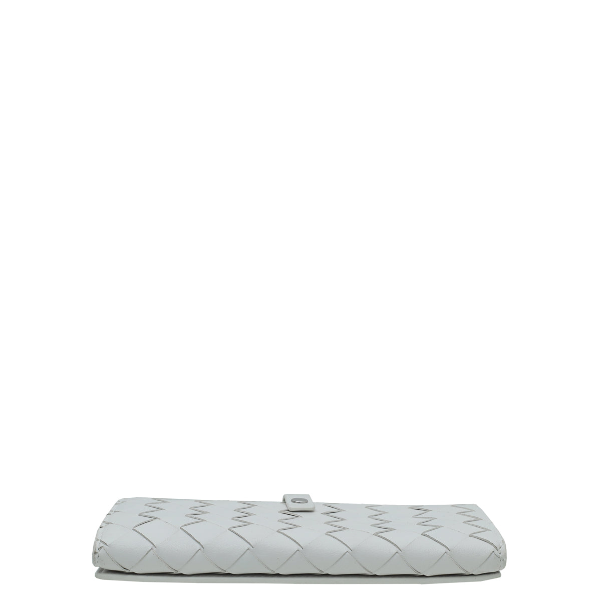 Bottega Veneta White Intrecciato French Long Wallet