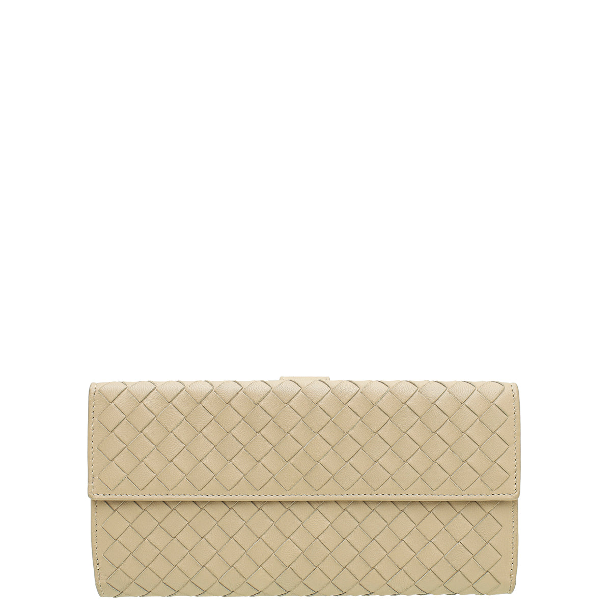 Bottega Veneta Sand Intrecciato Long Wallet