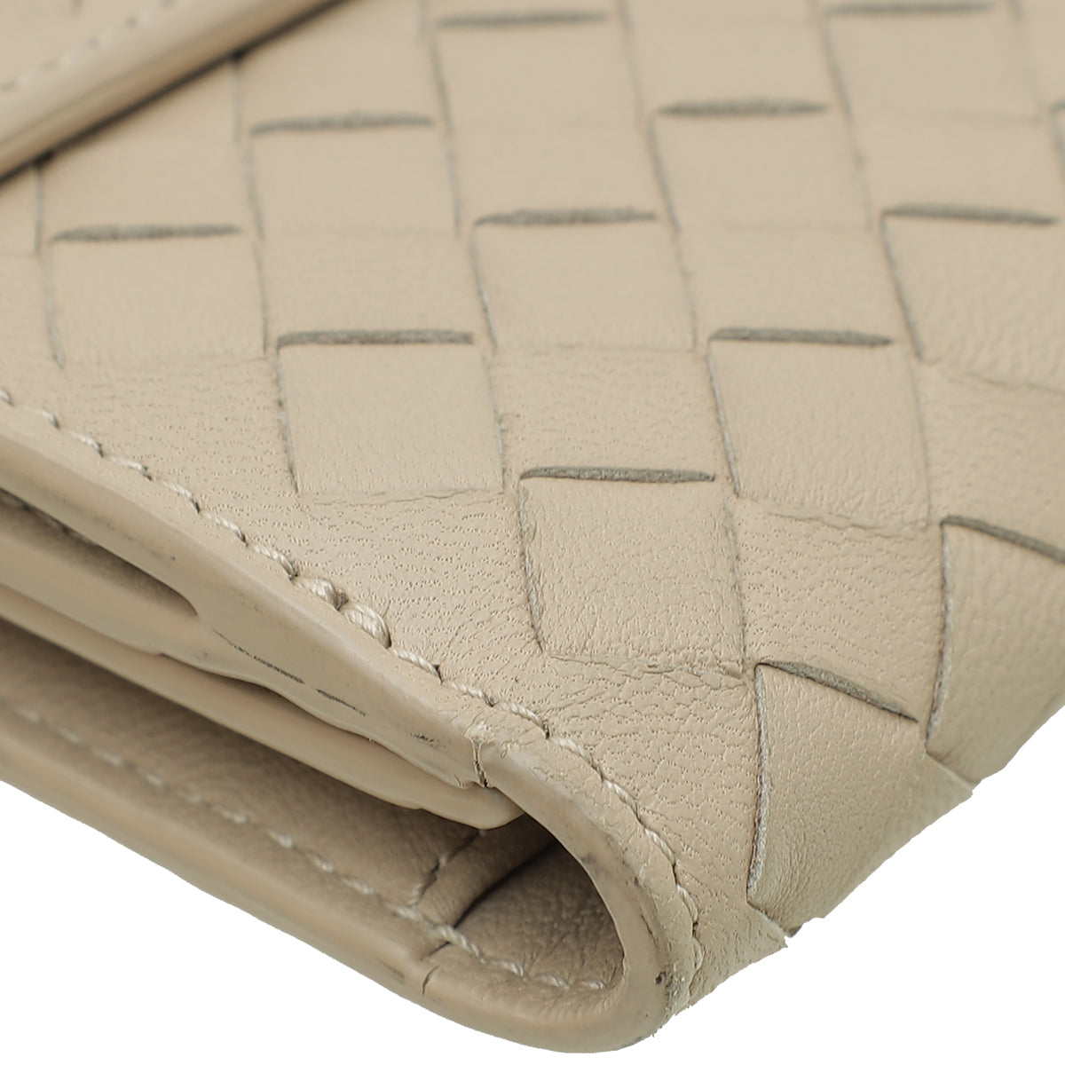 Bottega Veneta Sand Intrecciato Long Wallet