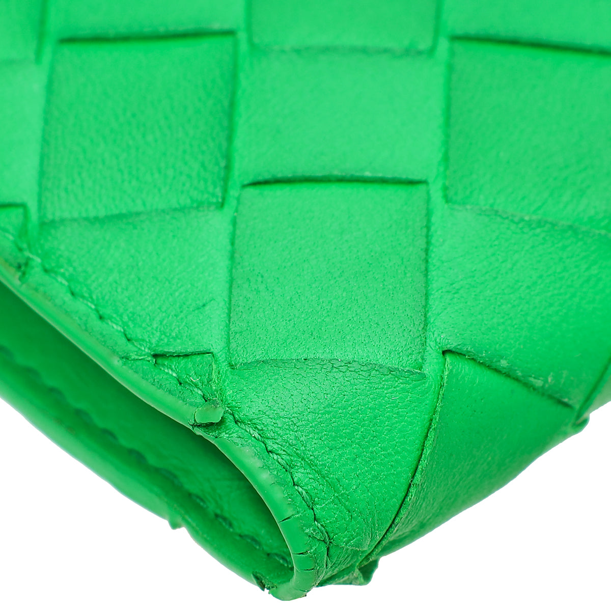 Bottega Veneta Parakeet Medium Intrecciato Bi-Fold Zip Wallet