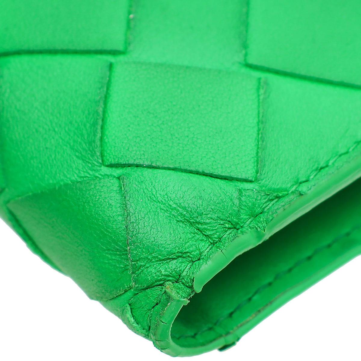 Bottega Veneta Parakeet Medium Intrecciato Bi-Fold Zip Wallet