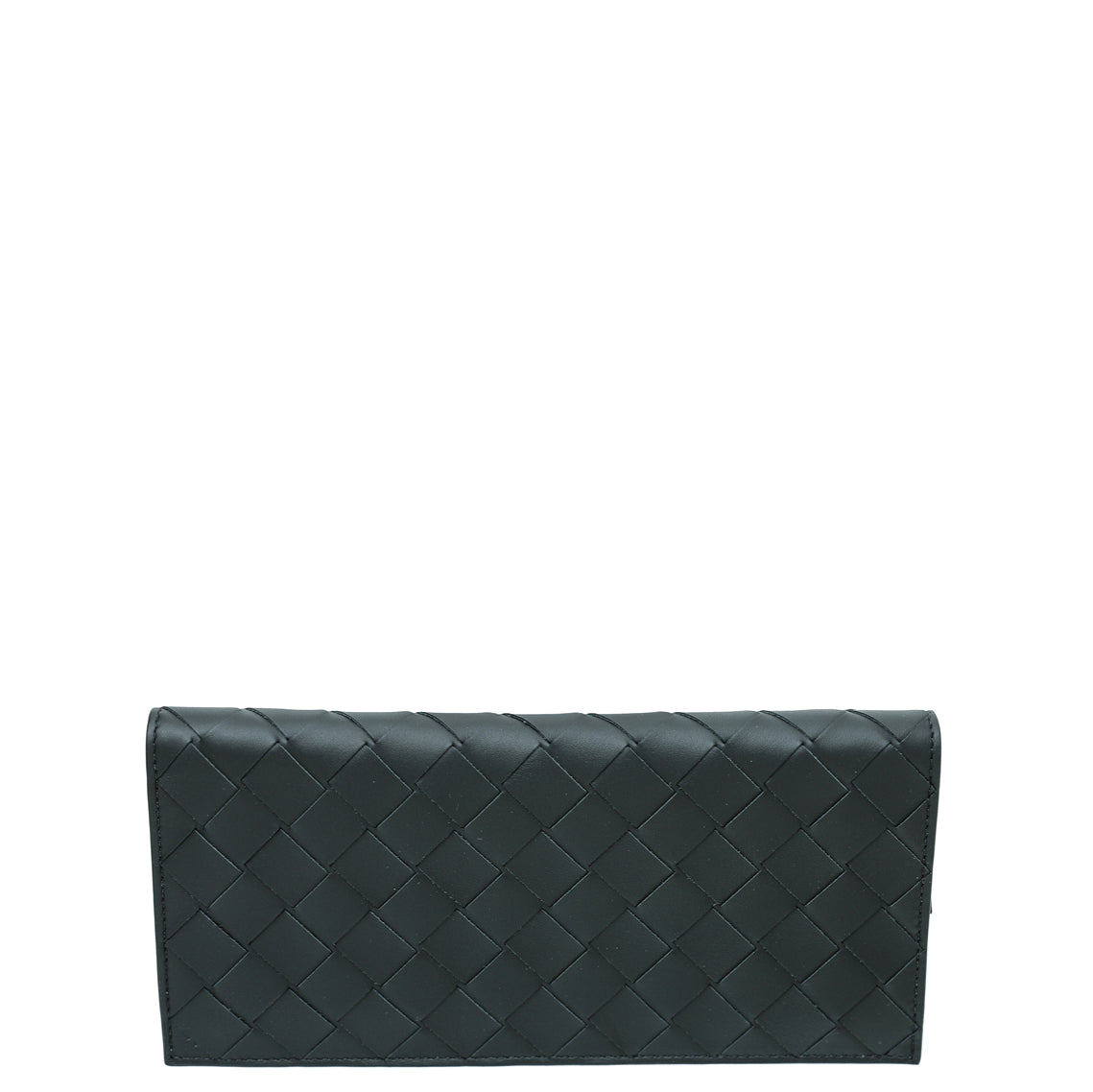 Bottega Veneta Black Intrecciato Zip Around Slim Wallet