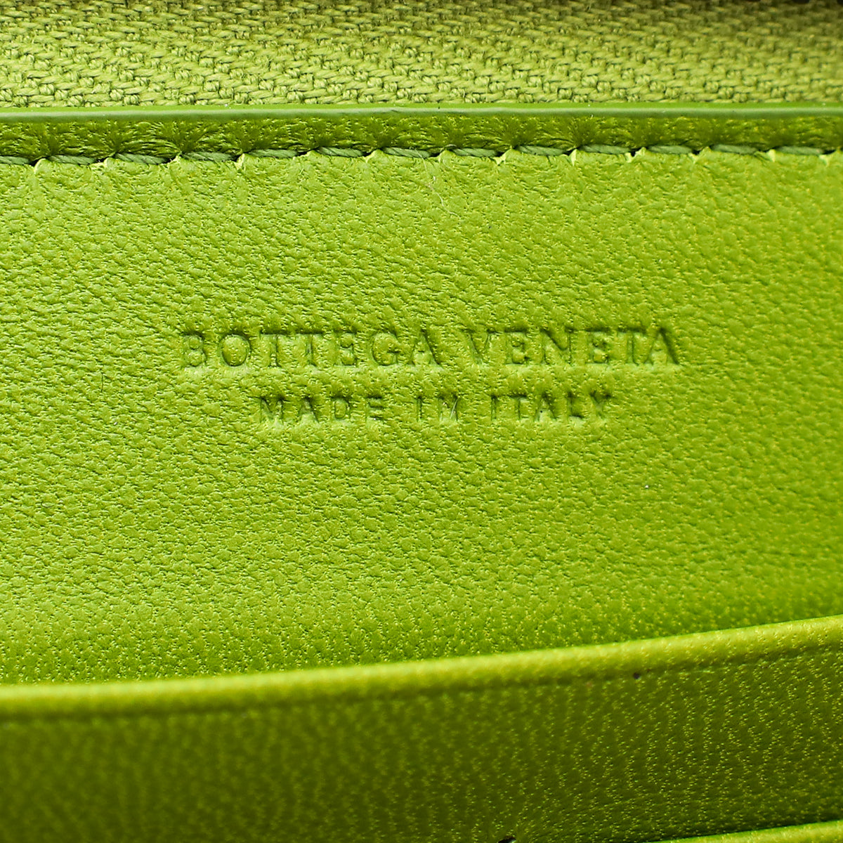 Bottega Veneta Green Intrecciato Zip Around Wallet