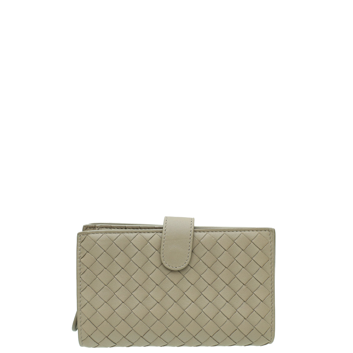 Bottega Veneta Etoupe Intrecciato Nappa French Wallet