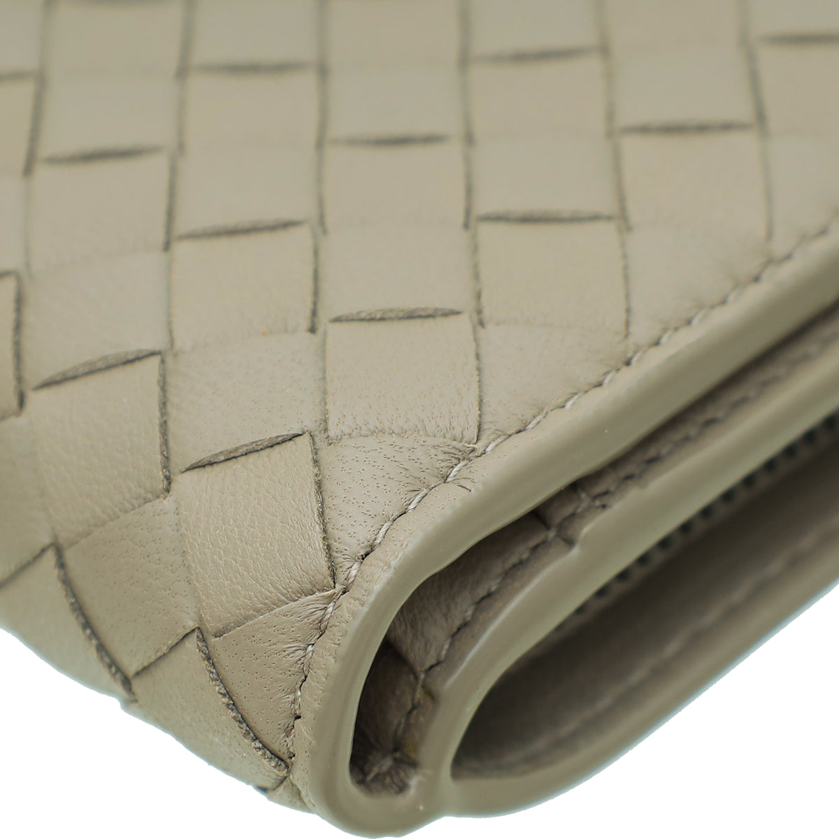 Bottega Veneta Etoupe Intrecciato Nappa French Wallet