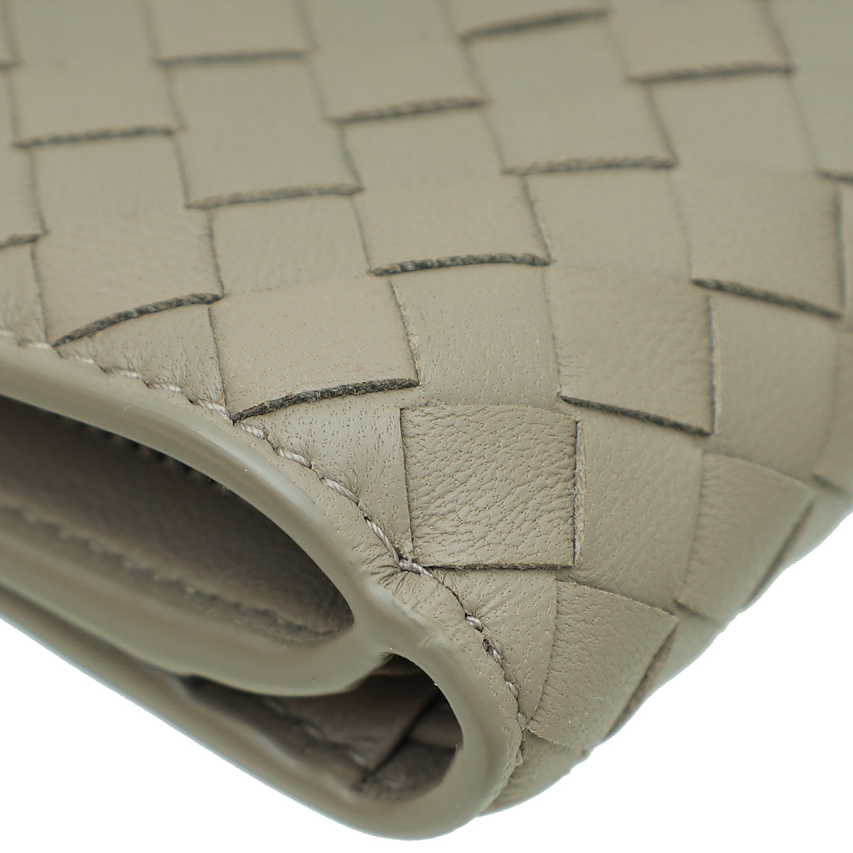 Bottega Veneta Etoupe Intrecciato Nappa French Wallet