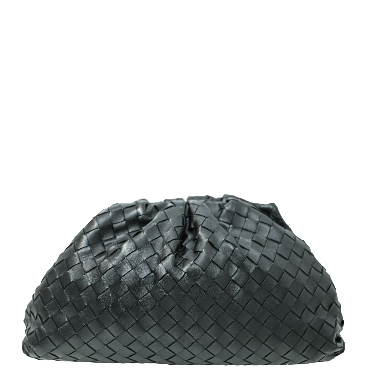 Bottega Veneta Black Intrecciato Nappa Large Pouch