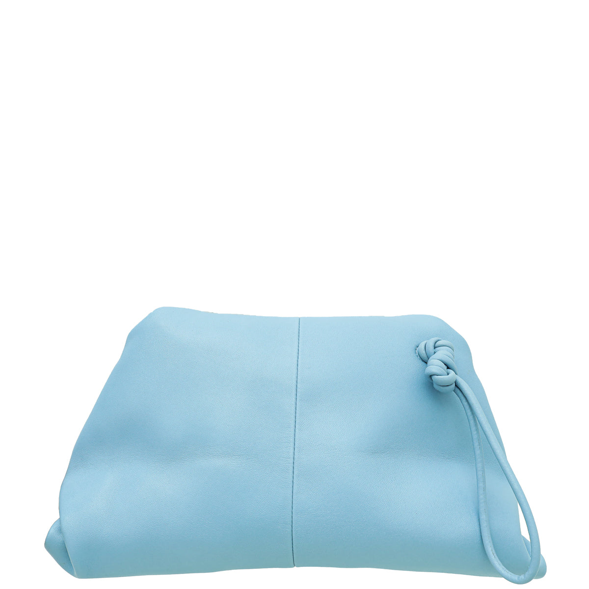 Bottega Veneta Sky Blue Angular Nappa Clutch