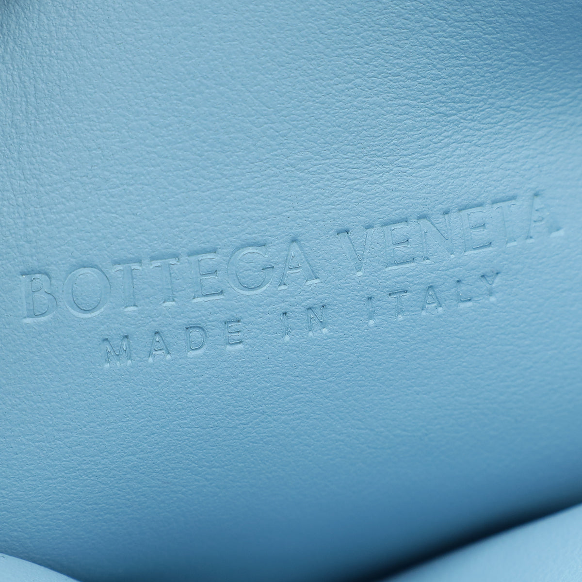 Bottega Veneta Sky Blue Angular Nappa Clutch