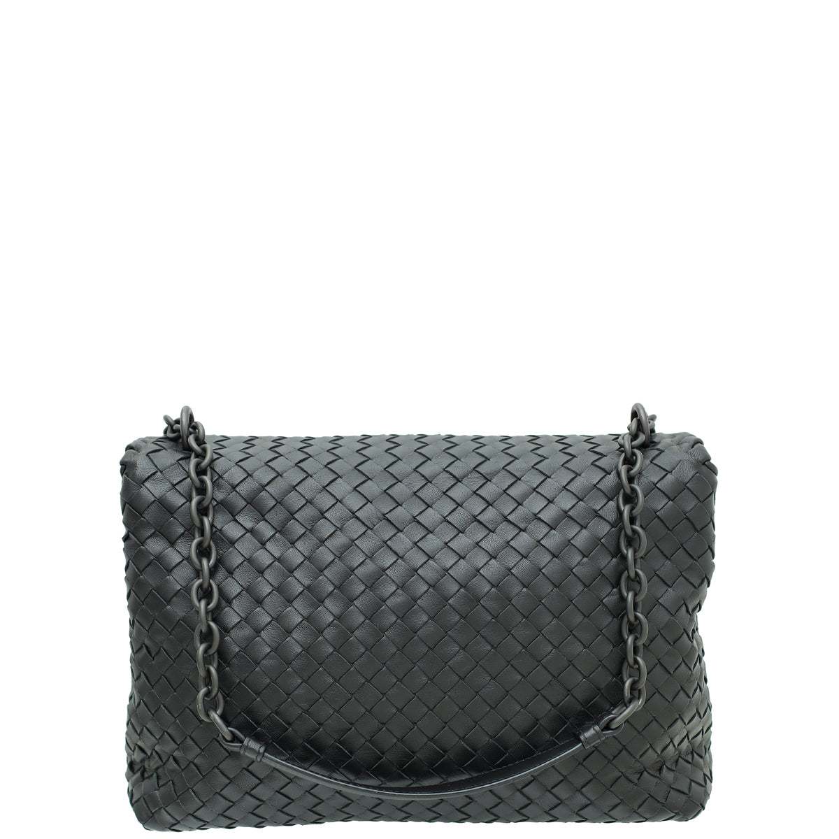 Bottega Veneta Black Intrecciato Nappa Olimpia Medium Bag