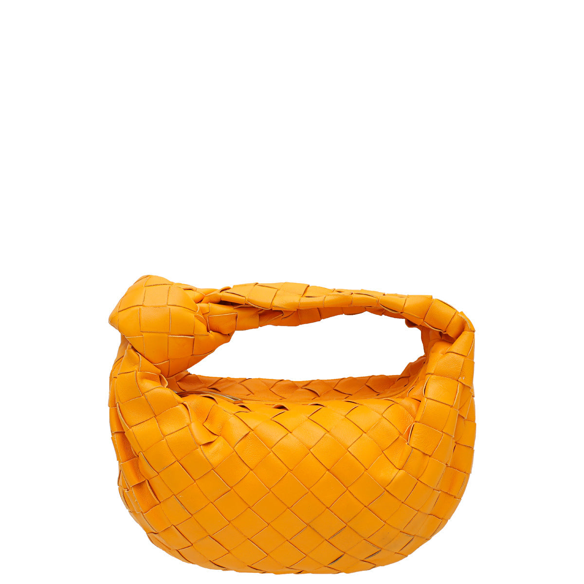 Bottega Veneta Orange Intrecciato Nappa Jodie Mini Bag