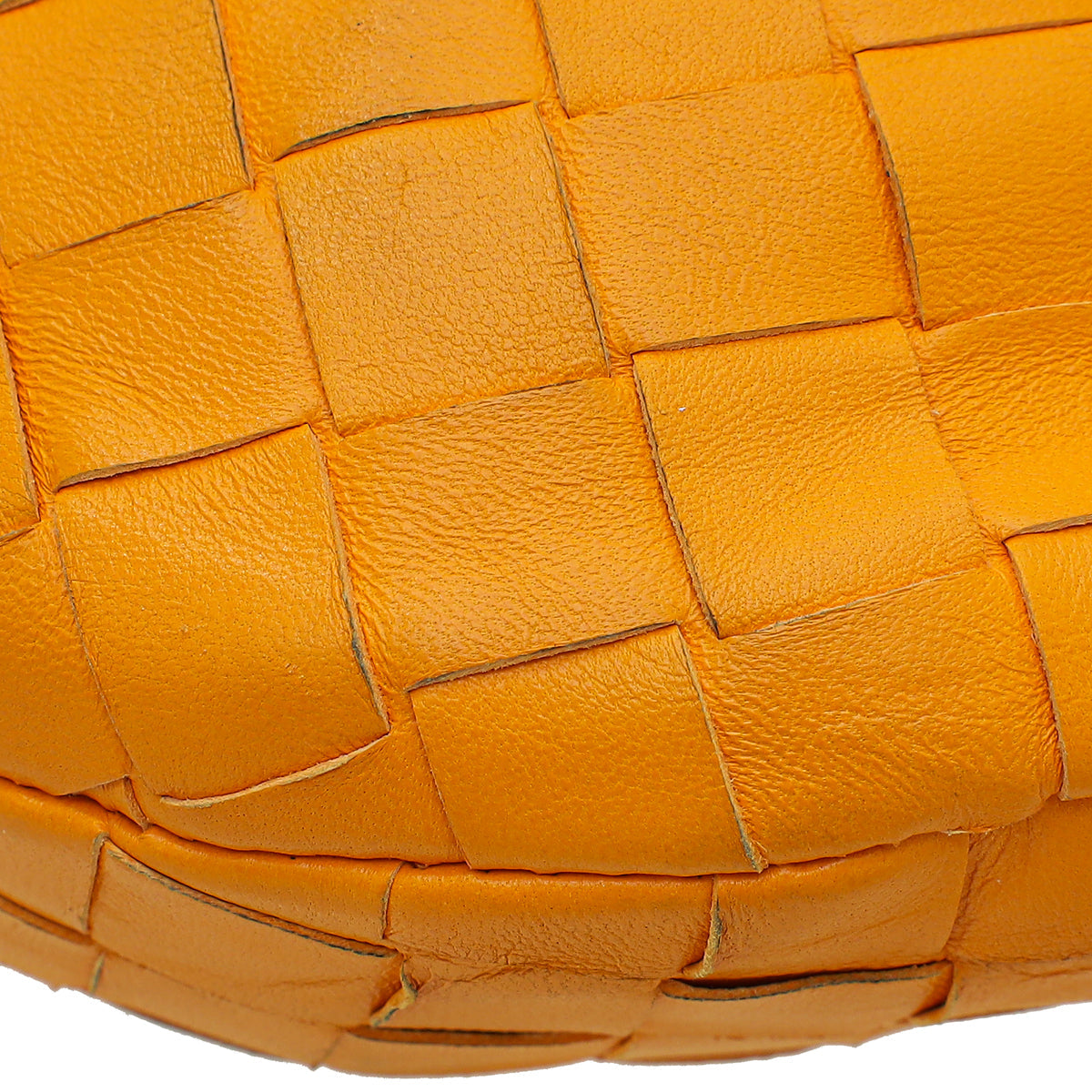 Bottega Veneta Orange Intrecciato Nappa Jodie Mini Bag