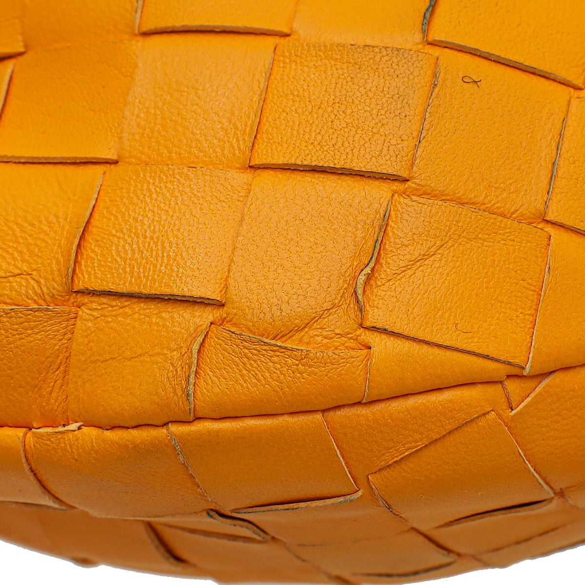 Bottega Veneta Orange Intrecciato Nappa Jodie Mini Bag