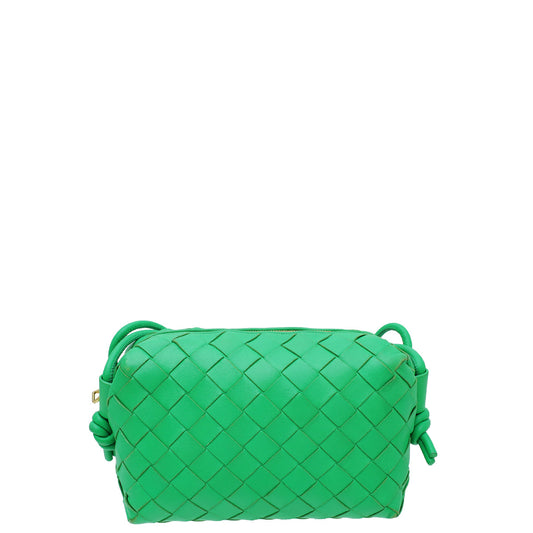 Bottega Veneta Parakeet Intrecciato Mini Loop Bag