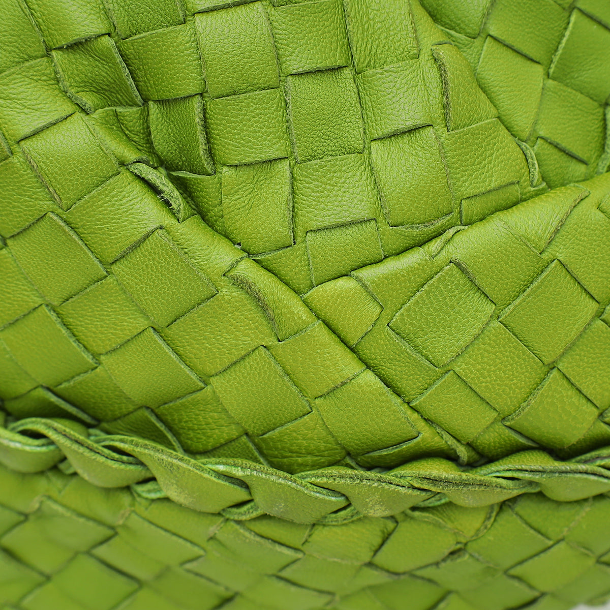 Bottega Veneta Lime Greem Intrecciato Nappa Hobo Bag